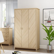 Rattan deals triple wardrobe